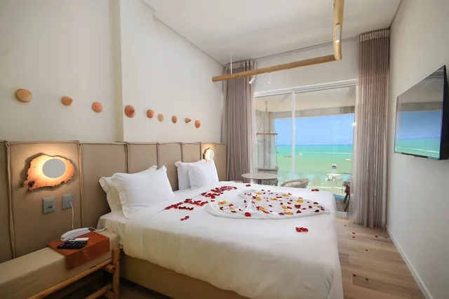 غرفة فاخرة بسرير كوين بإطلالة على البحر بشرفة، Janga Boutique Hotel 2/7