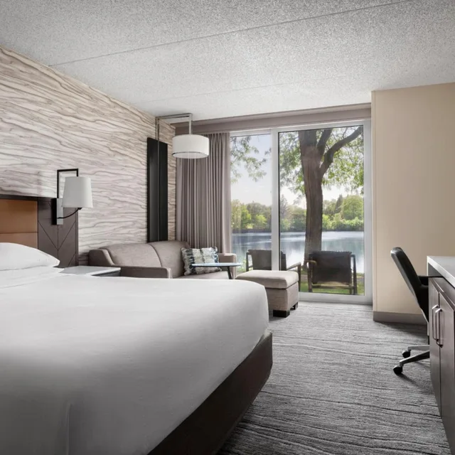 غرفة بسرير كينج بحوض استحمام لذوي الإعاقة، Lincolnshire Marriott Resort 9/10
