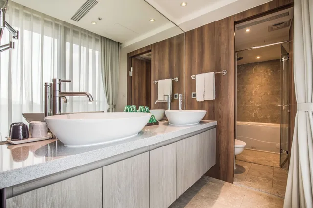 غرفة ديلوكس عائلية بسريرين مزدوجين، Green World Hotel Songshan 4/4