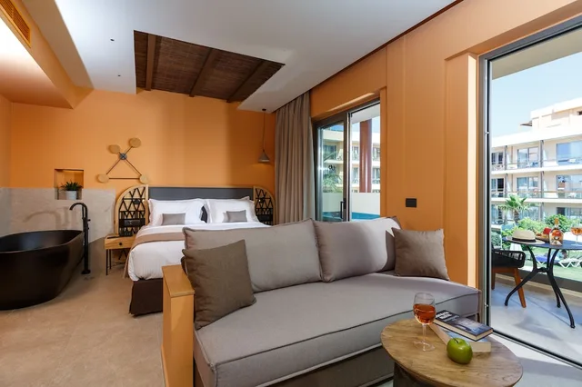 جناح رومانسي ديلوكس بجاكوزي، Palmera Beach Hotel and Spa Adult Only 10/10