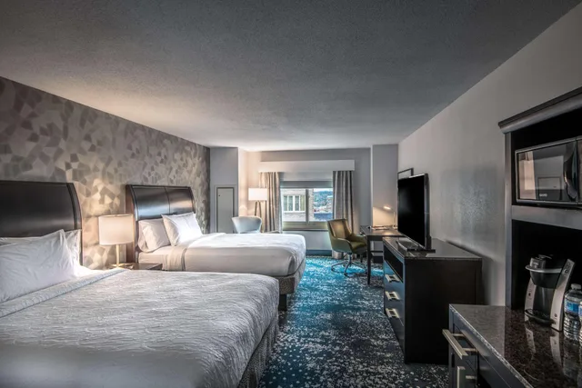 غرفة بريميوم بسرير كوين، Hilton Garden Inn Bethesda Downtown 4/4