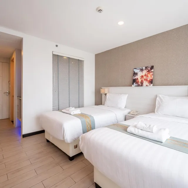 غرفة بسريرين منفصلين، Sonia Residence Pattaya 3/10