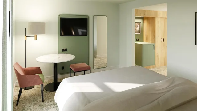 غرفة بسرير كينج بإطلالة على الحديقة، DoubleTree by Hilton Hotel & Spa Chester 7/10