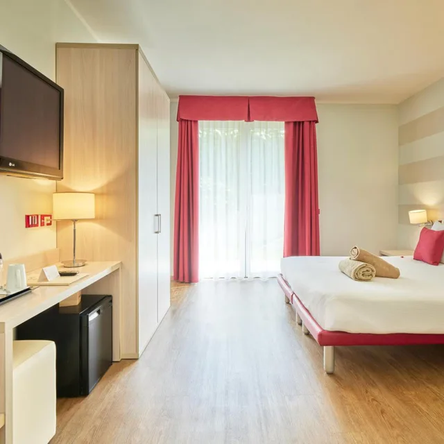 غرفة ديلوكس بسرير مزدوج أو سريرين منفصلين، HOTEL EDEN GARDA 2/10