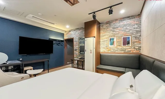 غرفة بسرير كوين، Hotel Yeogiuhtte Gwangju Ha Nam 4/6