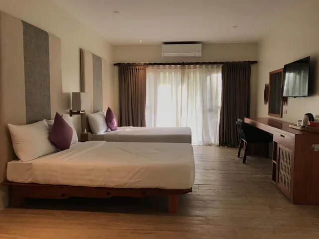 غرفة ديلوكس بسريرين مزدوجين، Bluewater Panglao Beach Resort 2/4