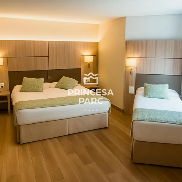 غرفة ثلاثية بسرير فردي، Hotel Princesa Parc 3/6