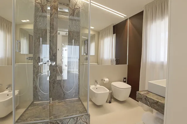 غرفة بانورامية بسريرين منفصلين بإطلالة على البحر بشرفة، Hedoné Design Experience B&B 6/10