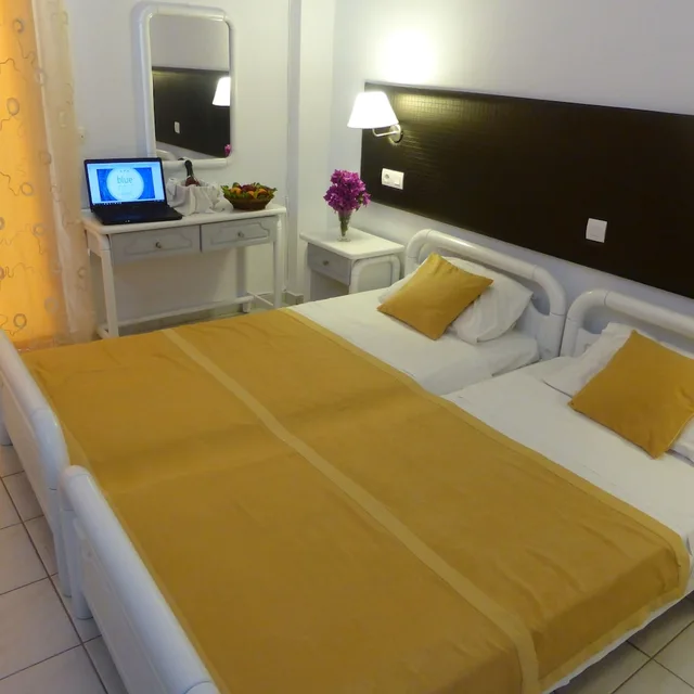 غرفة قياسية بسريرين منفصلين بإطلالة على الحديقة، Blue Nest Hotel 2/3