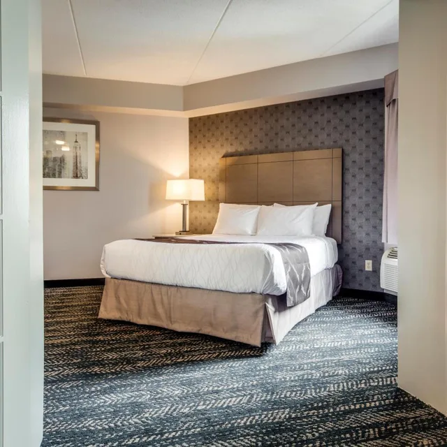 جناح ديلوكس بسرير كوين بمنطقة جلوس بحوض جاكوزي، Monte Carlo Inn Brampton Suites 4/8