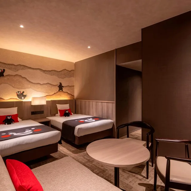 غرفة ثلاثية بسرير فردي، Kamenoi Hotel Aso 4/6