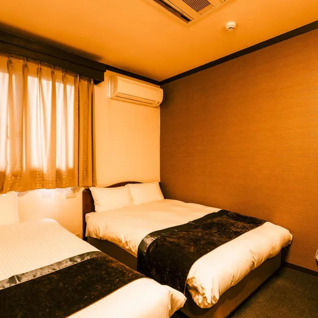 Economy, Twin Beds, Hotel Area One Takamatsu 1/3