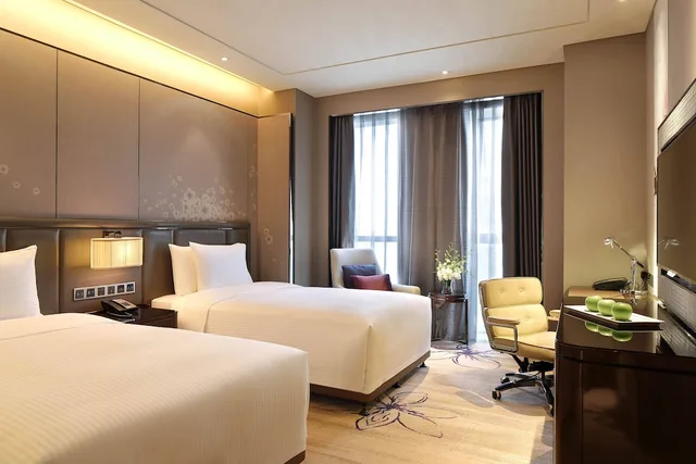 غرفة غراند بسريرين منفصلين، Wanda Realm Guangyuan 3/5