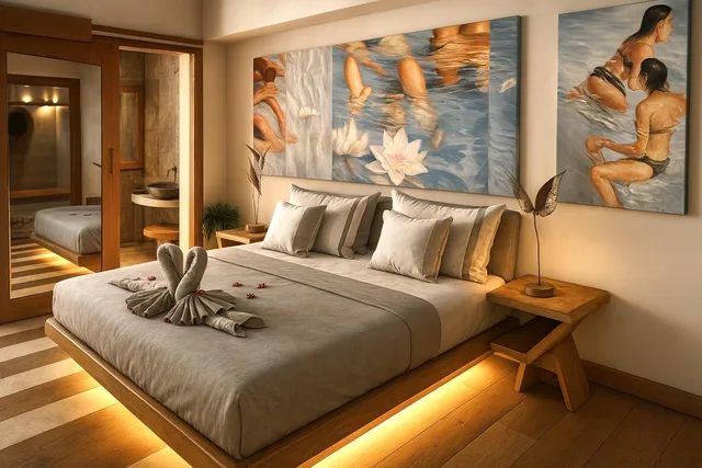 فيلا بغرفتي نوم بمسبح خاص، The White Key Luxury Villas 2/10