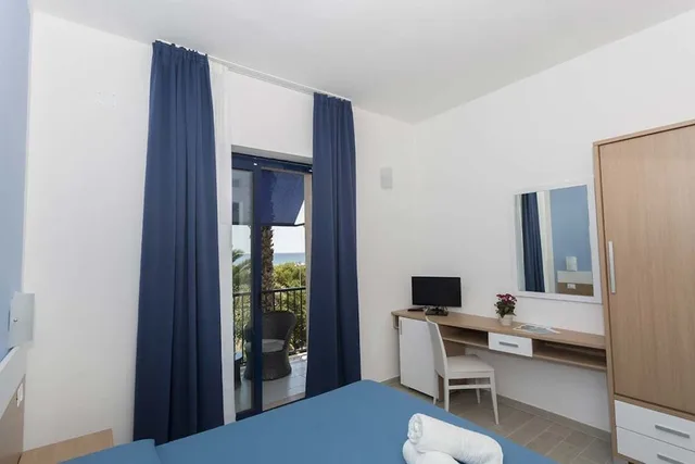 غرفة بسرير مزدوج بإطلالة على البحر، Tichos Greenblu Hotel 6/8