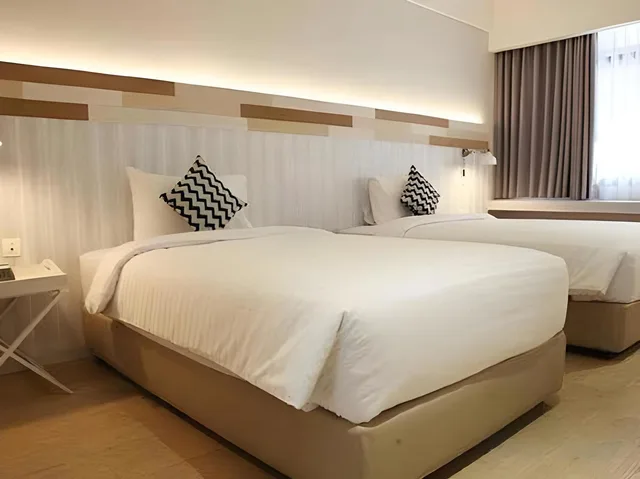 غرفة ديلوكس بسريرين منفصلين، Beehive Boutique Hotel 2/4