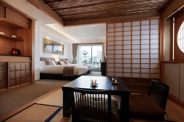 غرفة يابانية غربية بريميوم بسريرين منفصلين، Rinn Gion Hanatouro 1/1