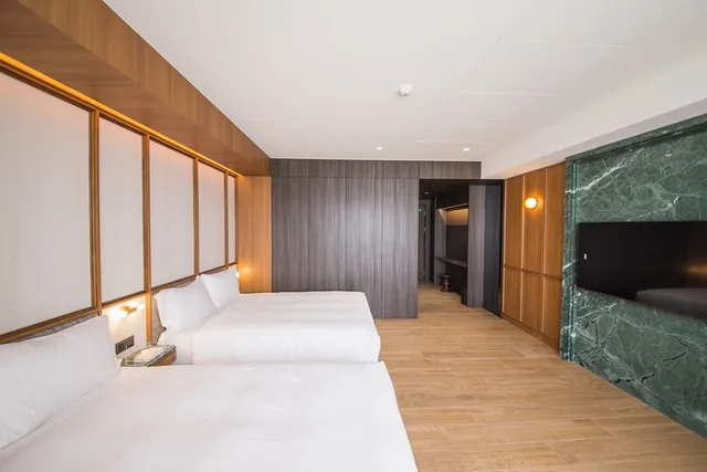 غرفة سوبيريور رباعية بسريرين مزدوجين، Hôtel De Leau -Anping 1/8