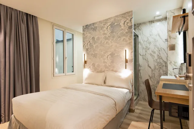 غرفة كلاسيكية بسرير مزدوج، Hotel Au Coeur Du Marais 3/6