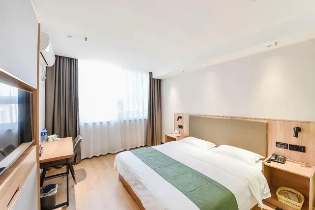 غرفة بزنس بسرير كينج وسرير كوين، GreenTree Inn Hefei Fanhua Avenue Juece Building Business Hotel 2/3