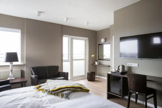 جناح جونيور بشرفة بإطلالة، Hotel Odinsve 9/10