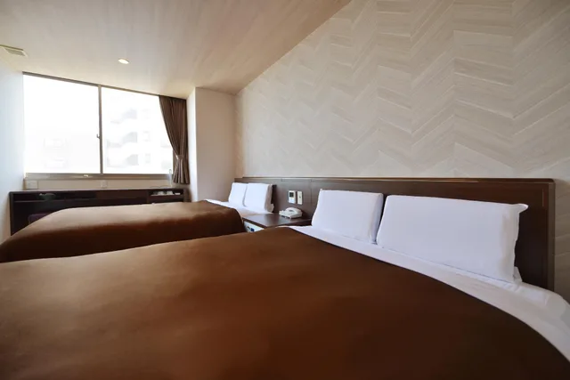 غرفة ديلوكس بسريرين منفصلين للمدخنين، Hotel New Gaea Domemae 1/2