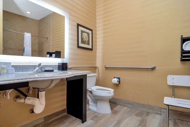 استوديو بسرير كينج مع أريكة لذوي الإعاقة، Hampton Inn Suites Fort Worth Fossil Creek 5/7