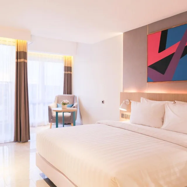 غرفة سوبيريور بسرير مزدوج أو سريرين منفصلين بإطلالة على المسبح، Pentacity Hotel Balikpapan 1/10
