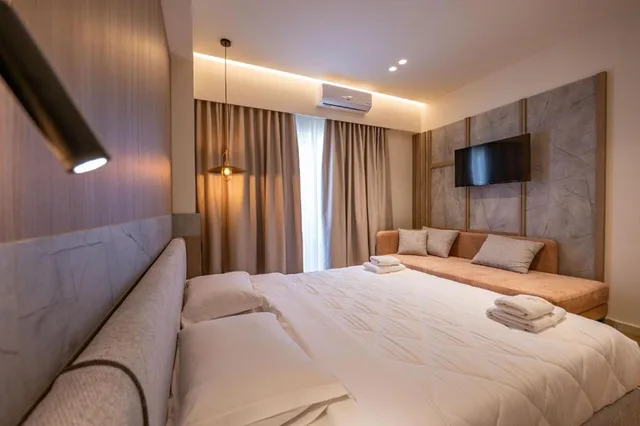 غرفة ديلوكس رباعية بإطلالة على البحر، Hotel Heksamil 7/10