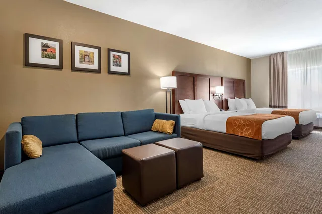 غرفة بسرير كينج وسريرين كوين، Comfort Suites Auburn Near I-69 3/3