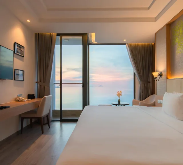 غرفة ديلوكس بسرير كوين بشرفة، Navada Beach Hotel 1/2