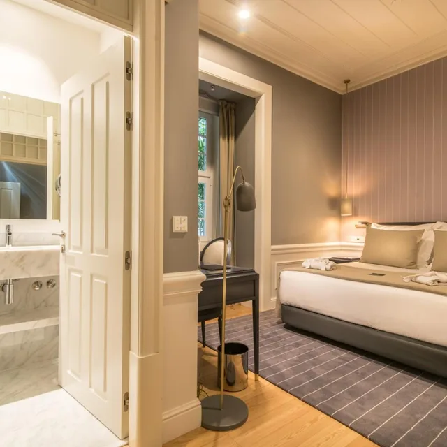غرفة كلاسيكية داخلية بسرير مزدوج أو سريرين منفصلين بإطلالة، Hotel da Baixa 7/9
