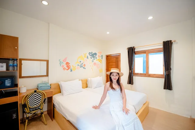 غرفة بسريرين منفصلين بشرفة، Samed Seaside Resort 1/1