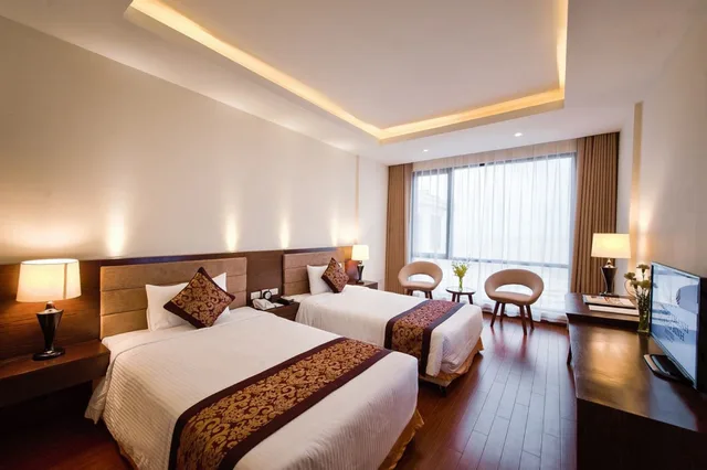 غرفة ديلوكس بسريرين منفصلين بإطلالة على المدينة، Muong Thanh Holiday Hoi An Hotel 4/8
