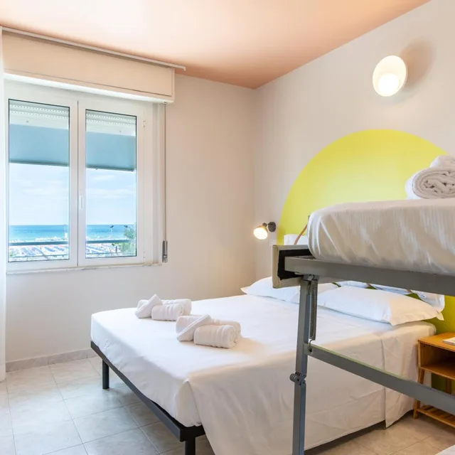 غرفة رباعية بإطلالة على البحر، Hotel Belvedere Mare 5/10