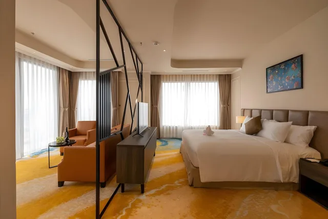 غرفة بريميير بسرير مزدوج، La Vela Hue Hotel 1/2