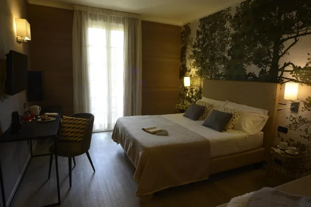 غرفة ديلوكس بسرير مزدوج أو سريرين منفصلين بشرفة، Villa Cappugi 3/6
