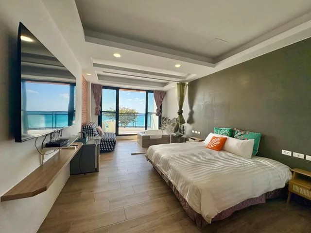 غرفة بسرير مزدوج بإطلالة على البحر، Rockhand Homestay 1/3