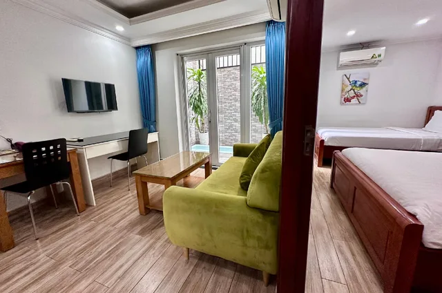 غرفة بسرير مزدوج وسرير فردي في الطابق الأرضي، Atlas Hotel & Apartment 1/1