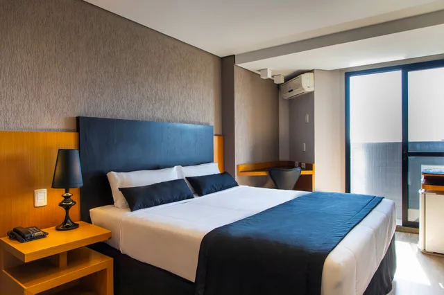 غرفة سوبيريور ديلوكس بسرير مزدوج، Slaviero Hotel Curitiba Batel 5/9
