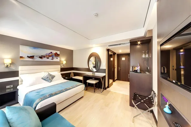 غرفة ديلوكس بسرير مزدوج بغرفة نوم واحدة، Mukarnas Taksim Hotel 1/1