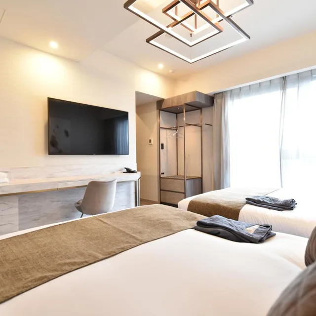 غرفة بريميير بسريرين منفصلين، Hotel Cordia Osaka Hommachi 2/6