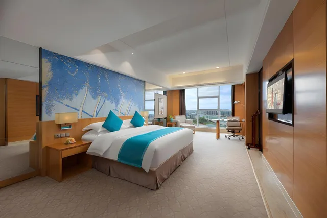 غرفة تنفيذية مفردة بسرير كينج بإطلالة، Zhangjiajie Huatian Hotel 3/3