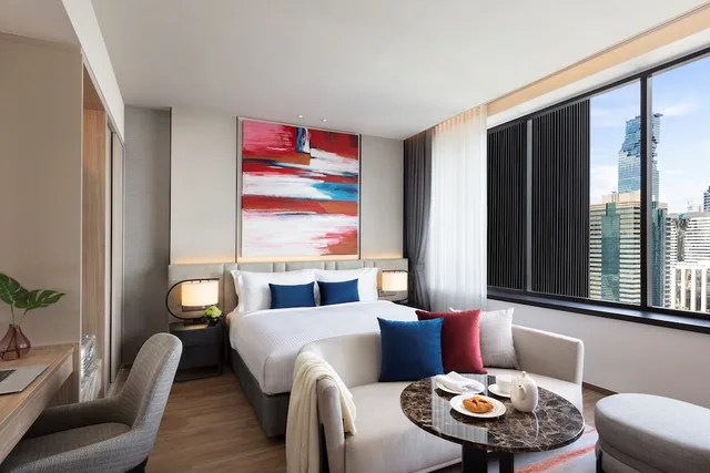 غرفة ديلوكس بسرير كينج، Ascott Embassy Sathorn 3/6