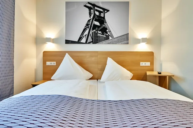 غرفة بزنس بسريرين منفصلين بإطلالة على المتنزه، Mcdreams Hotel Essen-City 3/5