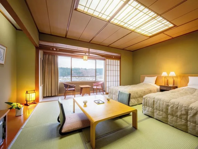 غرفة بسريرين منفصلين تُحدَّد حسب التوفر، Oyu Onsen Hotel Kazuno 1/2
