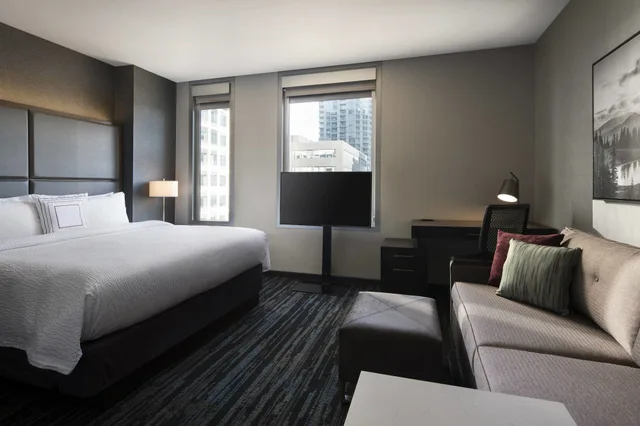 Studio, Suite, King Bed, City View, RESIDENCE INN SEATTLE DOWNTOWN/CONVENTION CENTER 3/8