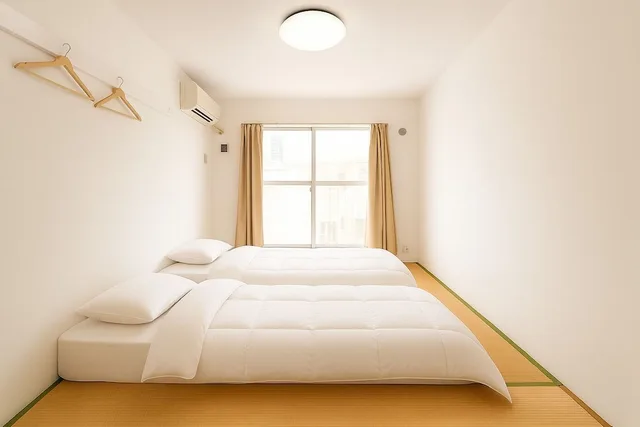 غرفة يابانية بسريرين منفصلين، Sakura Hotel Nippori 3/4