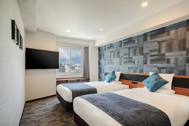 غرفة قياسية بسريرين منفصلين لغير المدخنين، Hotel Mystays Nagoya Sakae 3/5