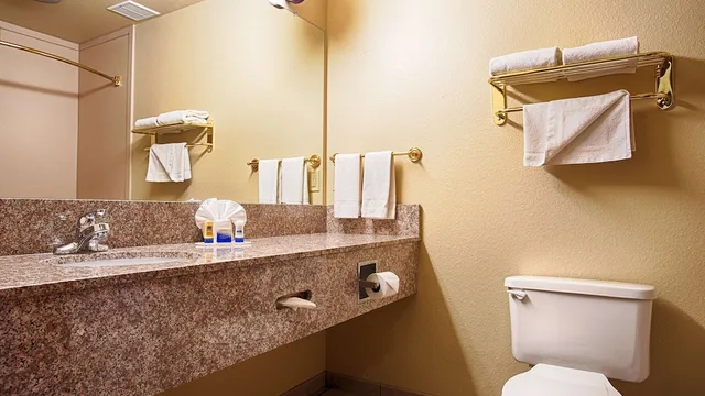 غرفة قياسية بسرير كينج لذوي الإعاقة، SURESTAY PLUS HOTEL BY BEST WESTERN QUANAH 1/1